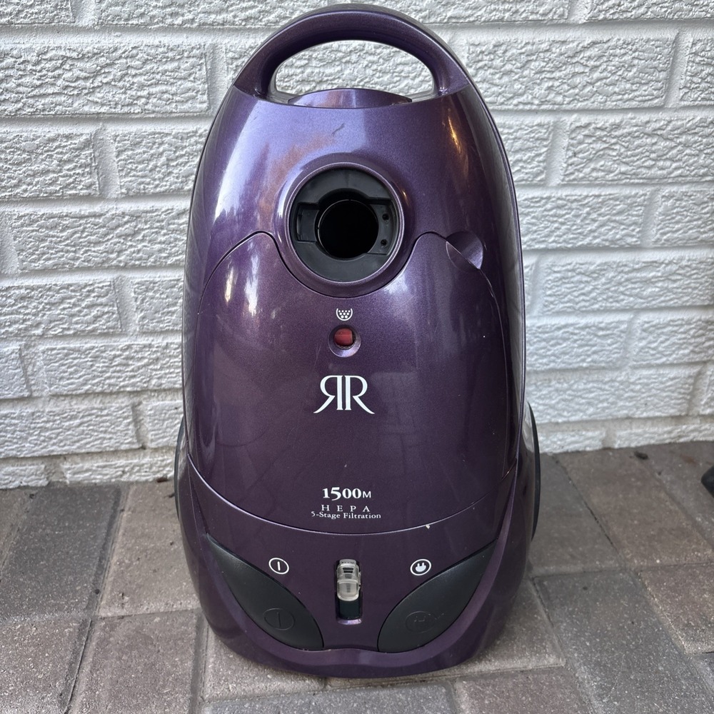 Ricarr 1500 M HEPA Purple Canister Vacuum Cleaner Only- No Attachments